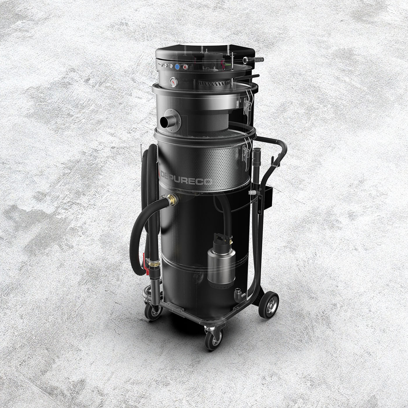 Compact CNC Sump Cleaning with the M130 OIL P Industrial Vacuum