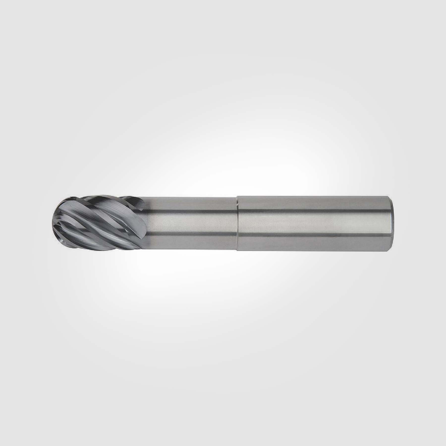 HARVI III (BALL NOSE) 1/2" x 1/2" x 5/8" x 6" 6-FLUTE SOLID CARBIDE NECKED ENDMILL 5607301