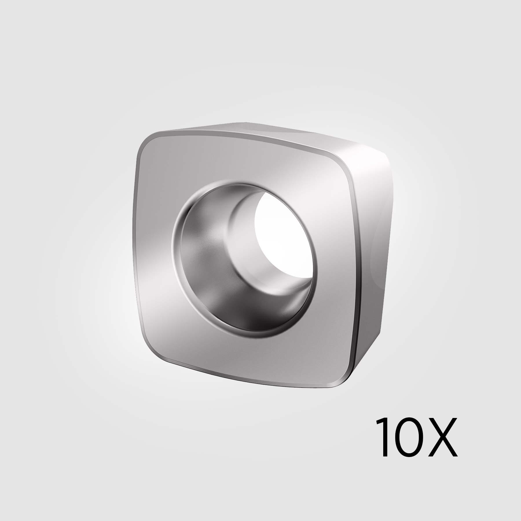 KC510M Carbide Inserts General Duty in Non-Ferrous Materials CR 0.039" / 1.000mm (10-PACK) 6187514