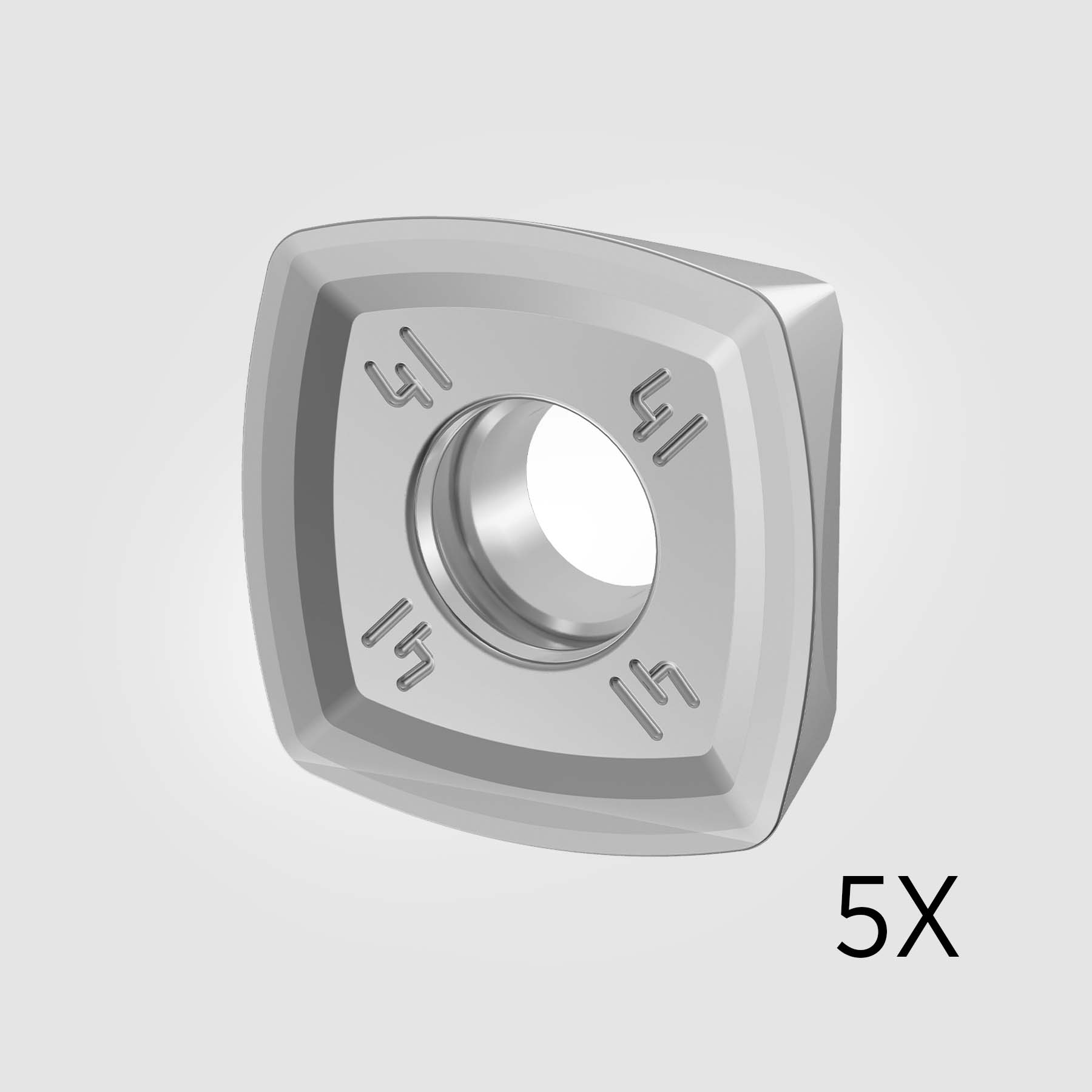 KCPM40 Carbide Inserts Heavy Duty in High-Temp Alloys CR 0.063" / 1.600mm (5-PACK) 6191557