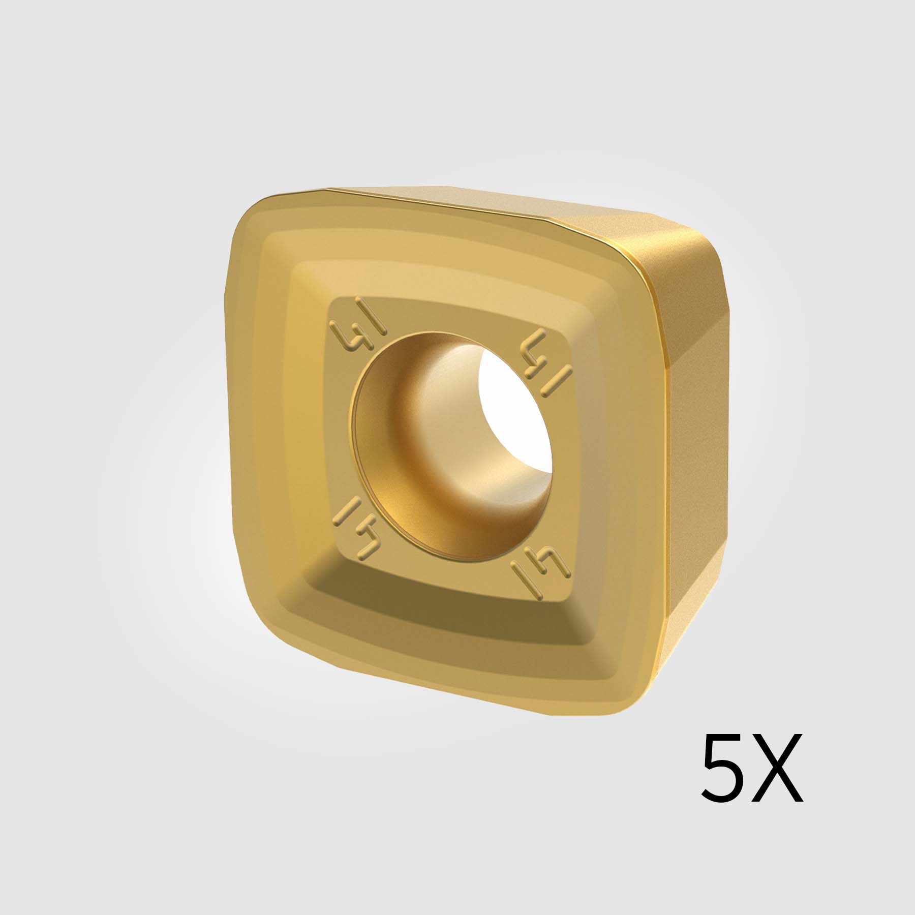 KCSM40 Carbide Inserts Heavy Duty in High-Temp Alloys CR 0.031" / 0.800mm (5-PACK) 6441067