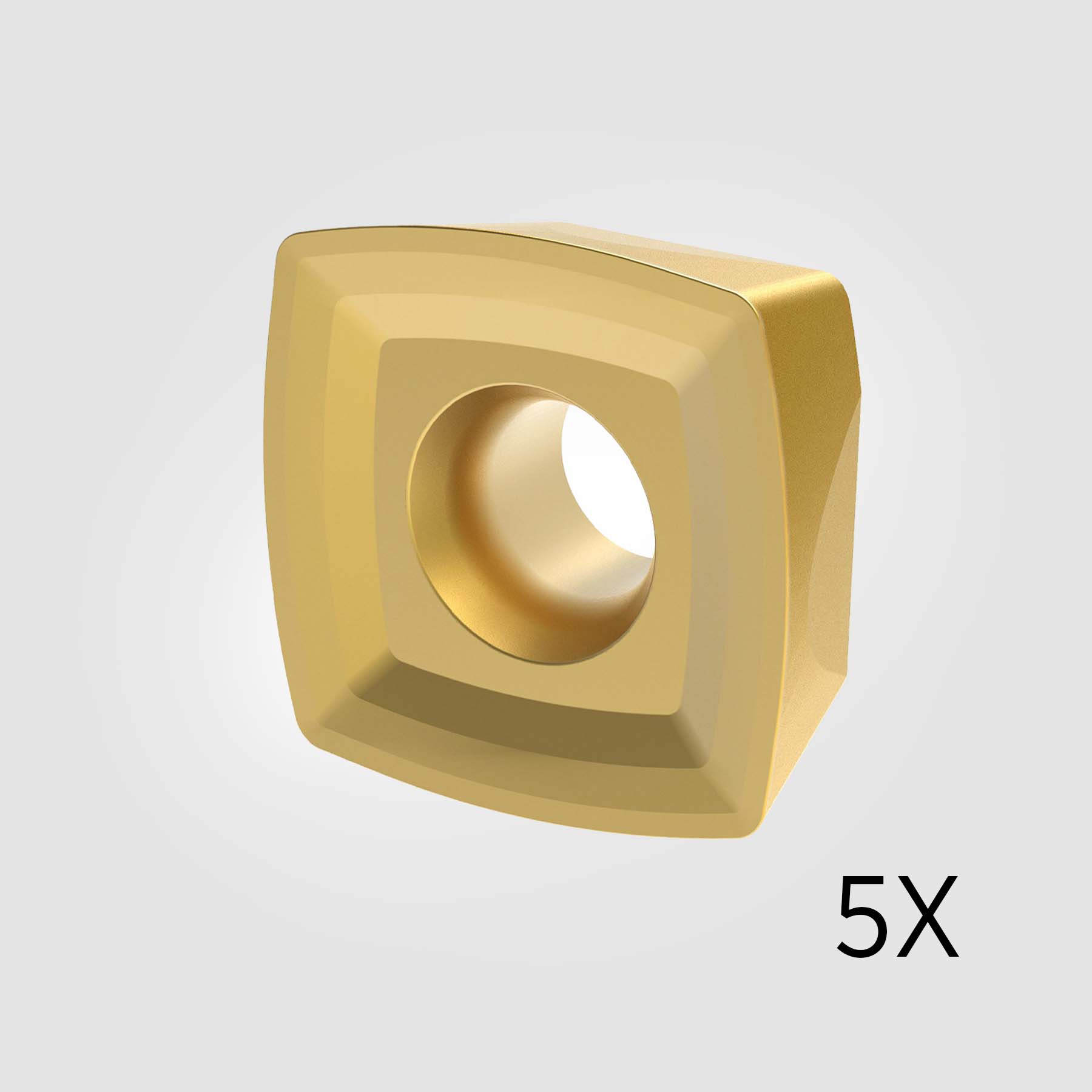 KCSM40 Carbide Inserts Heavy Duty in High-Temp Alloys CR 0.031" / 0.800mm (5-PACK) 6187806