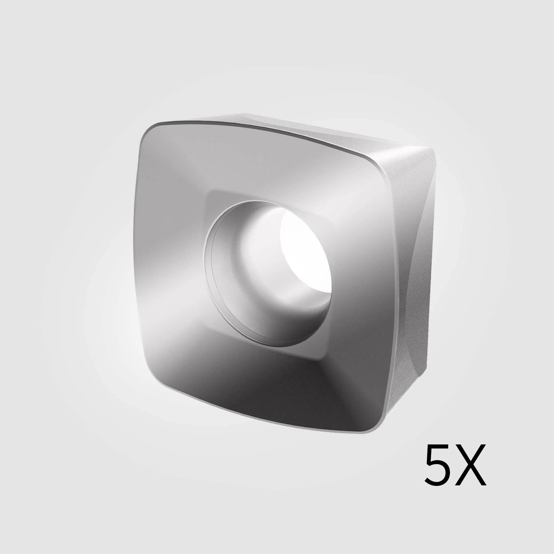 KC522M Carbide Inserts Light Duty in High-Temp Alloys CR 0.059" / 1.500mm (5-PACK) 6074030