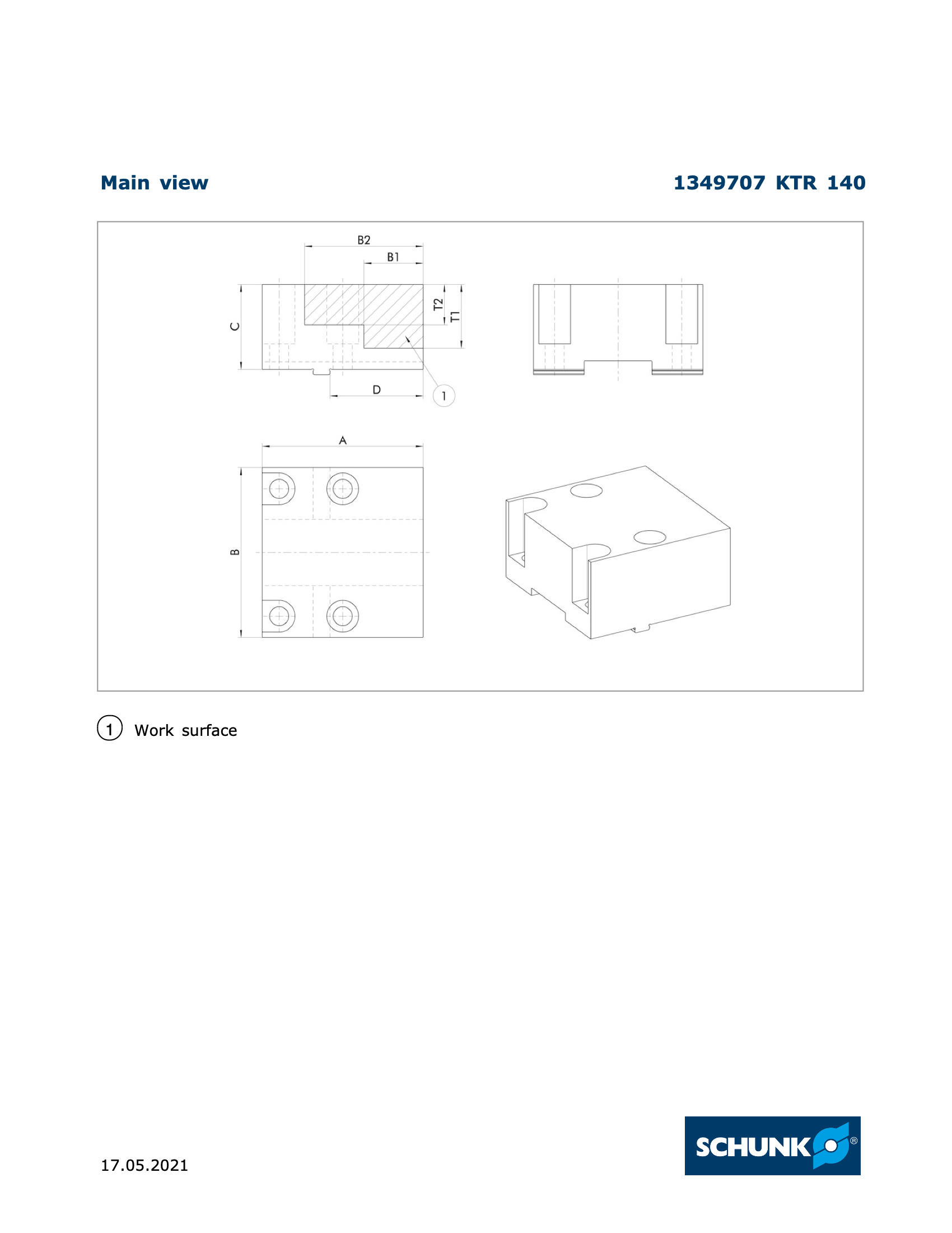 Tandem KTR 140 Jaw Blanks Set