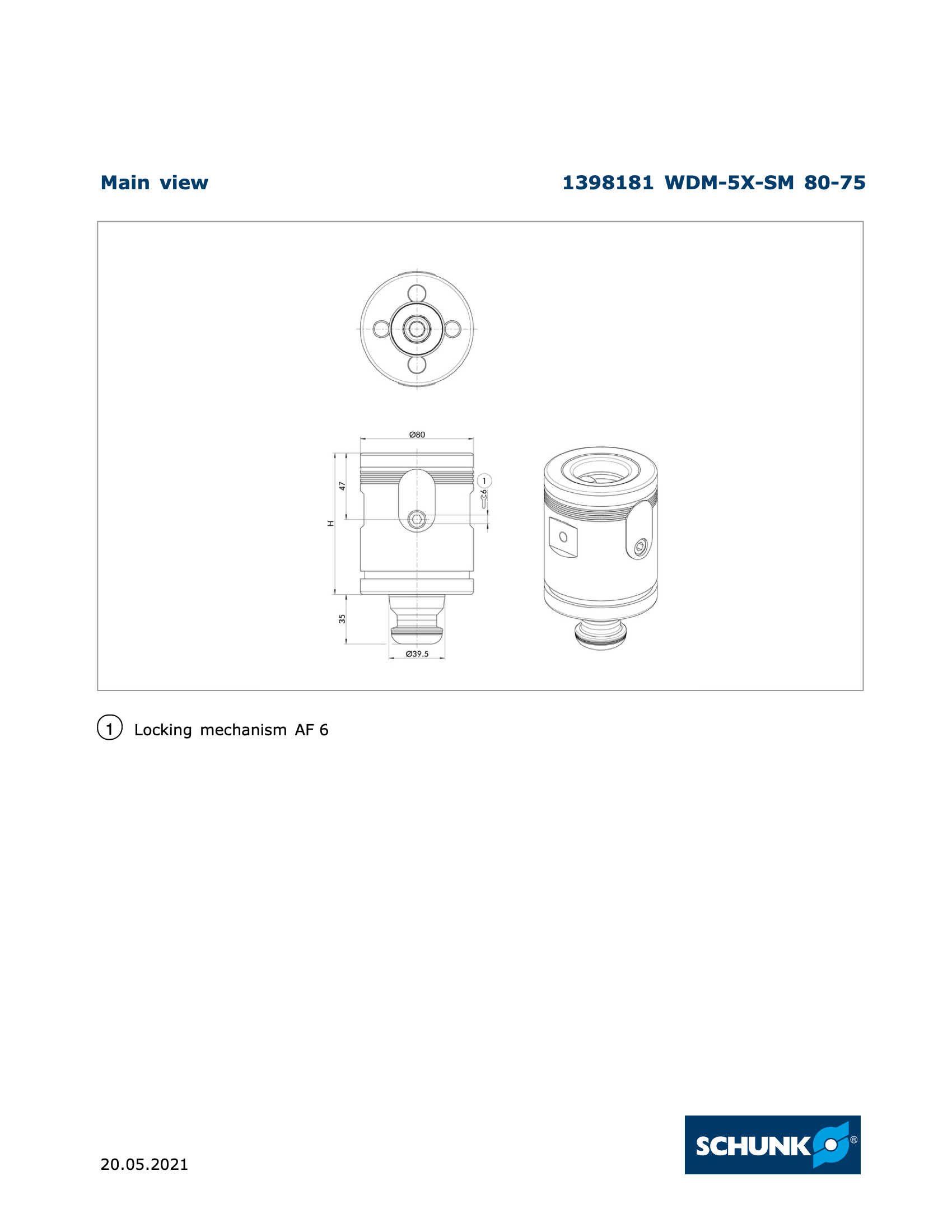 VERO-S WDM-5X-SM Clamping System