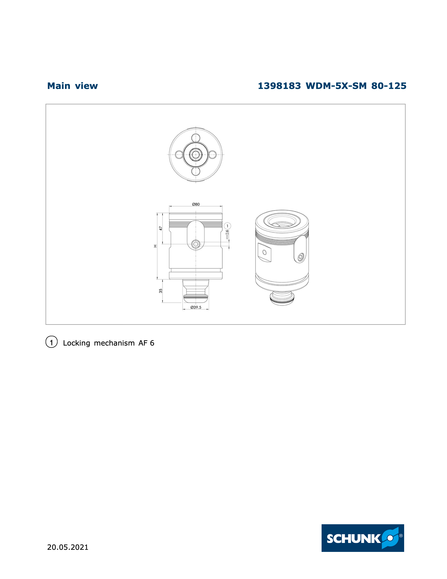 VERO-S WDM-5X-SM Clamping System