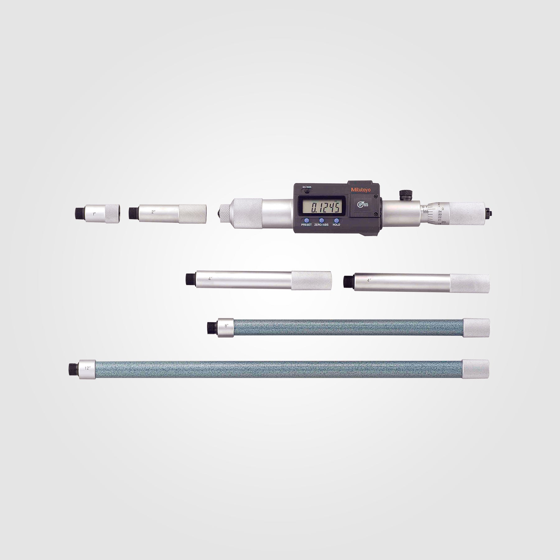 Digimatic Inside Micrometer (Extension Rods 8-40")