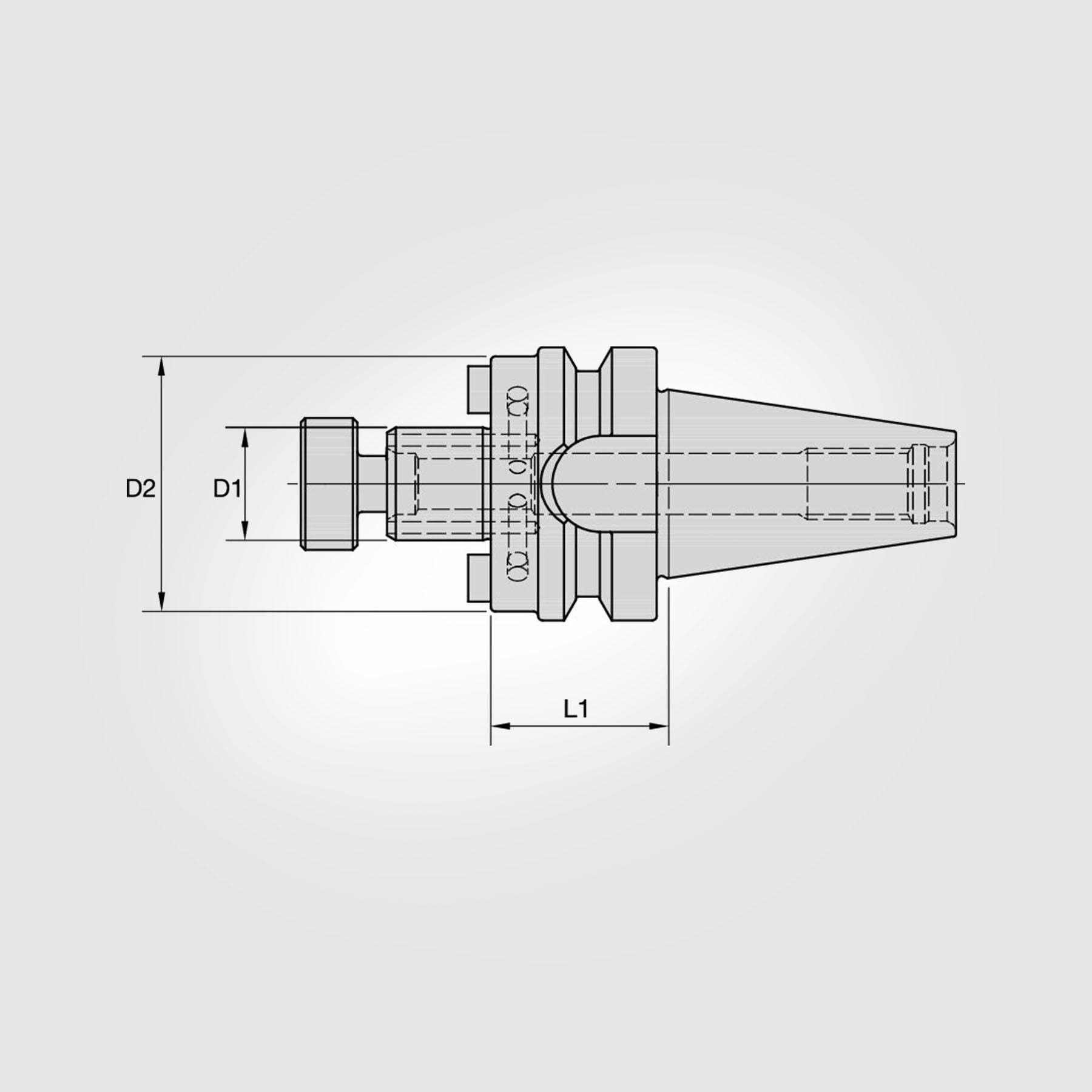 BT30 Steep Taper .750" Shell Mill Adapter (THROUGH COOLANT) 3648600