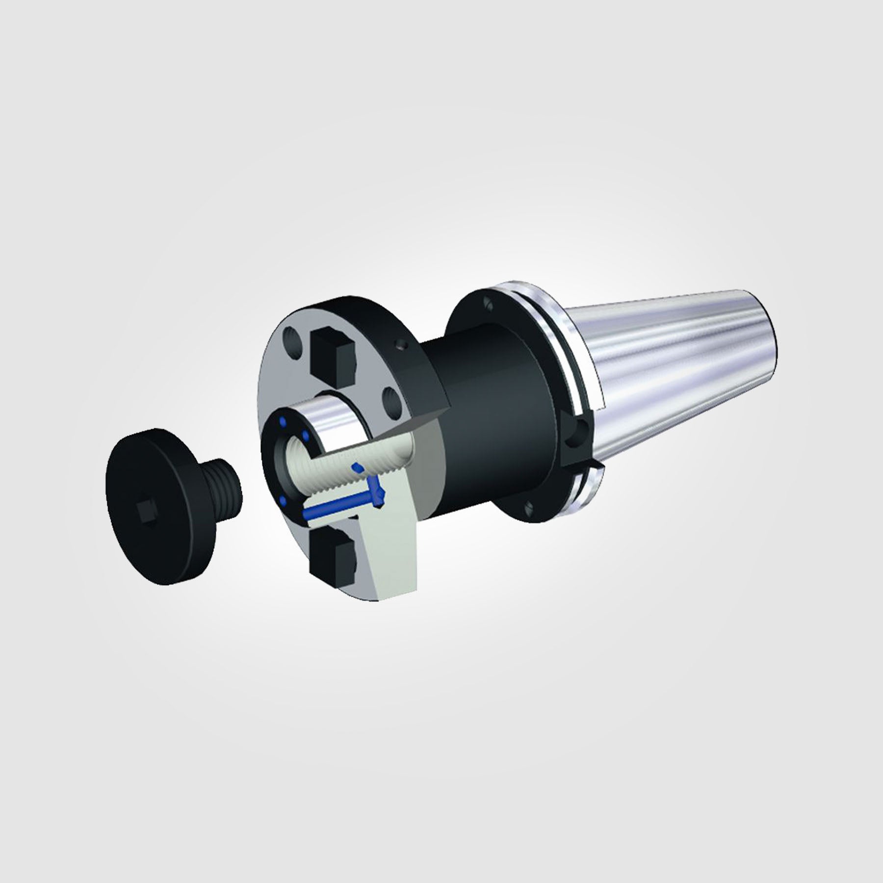 CV40 Steep Taper .750" Shell Mill Adapter (THROUGH COOLANT) 3641515