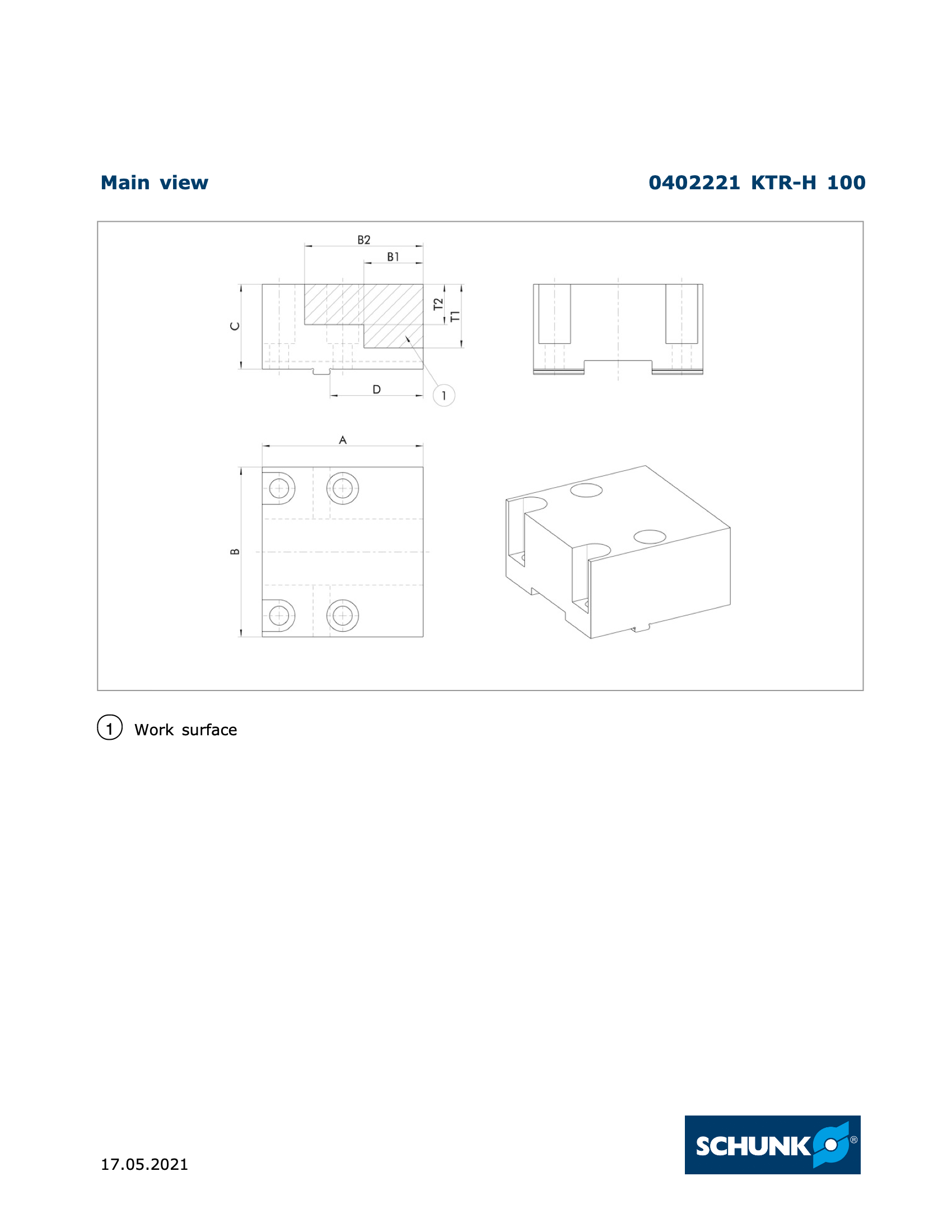 Tandem KTR 100 Jaw Blanks Set