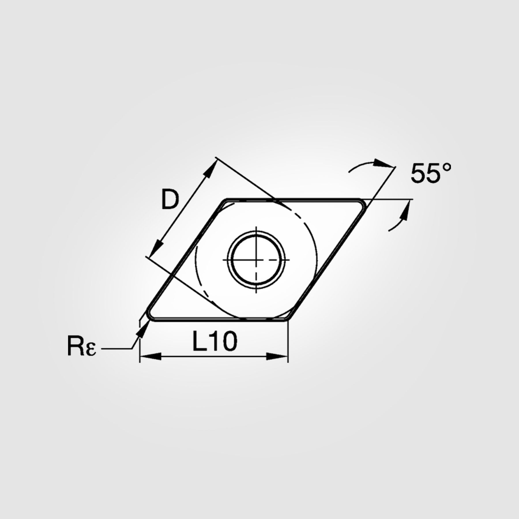 KENGold KCP25C Inserts DNMG331 Medium Versatile CR 0.016" (5-PACK) 7036156