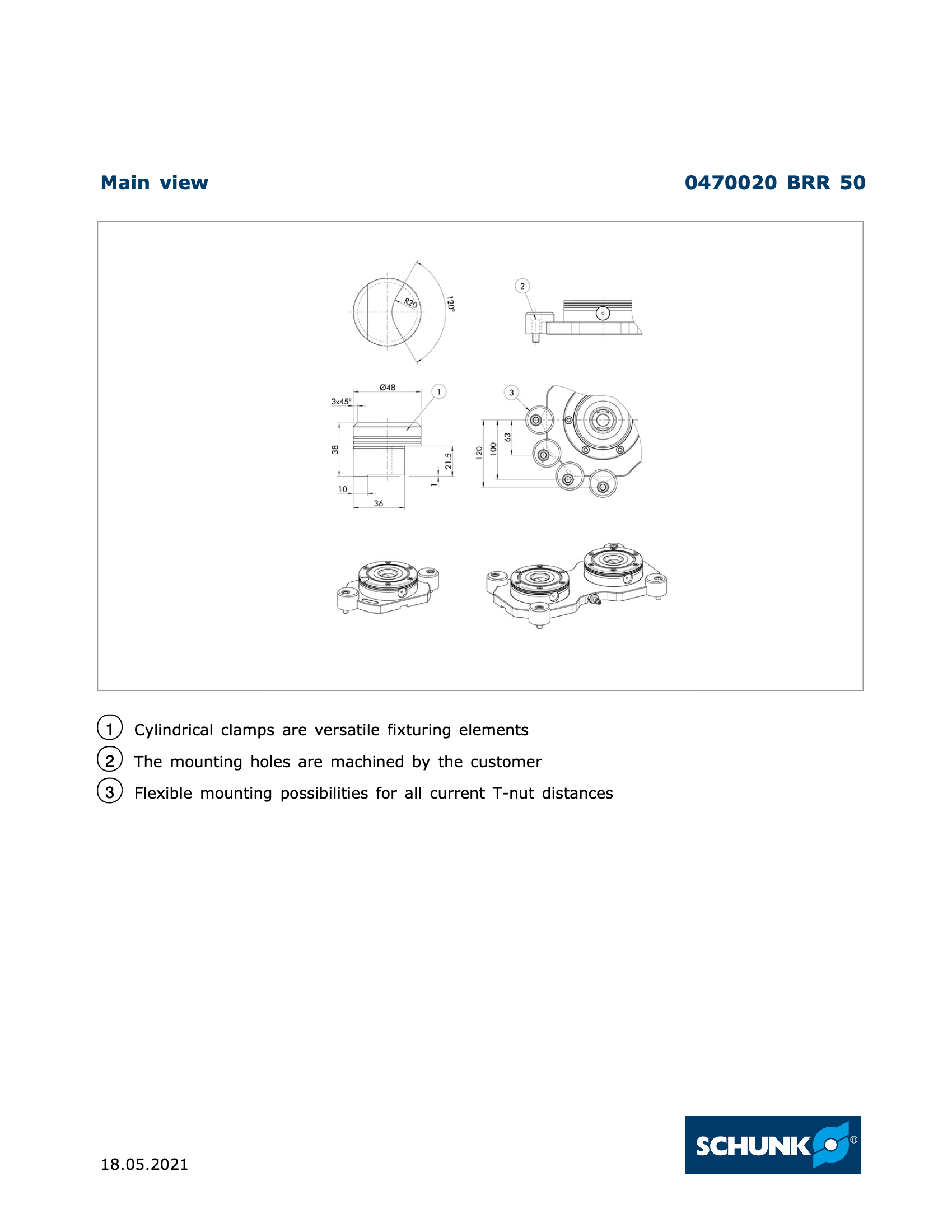 VERO-S BRR 50 Cylindrical Clamp Bank