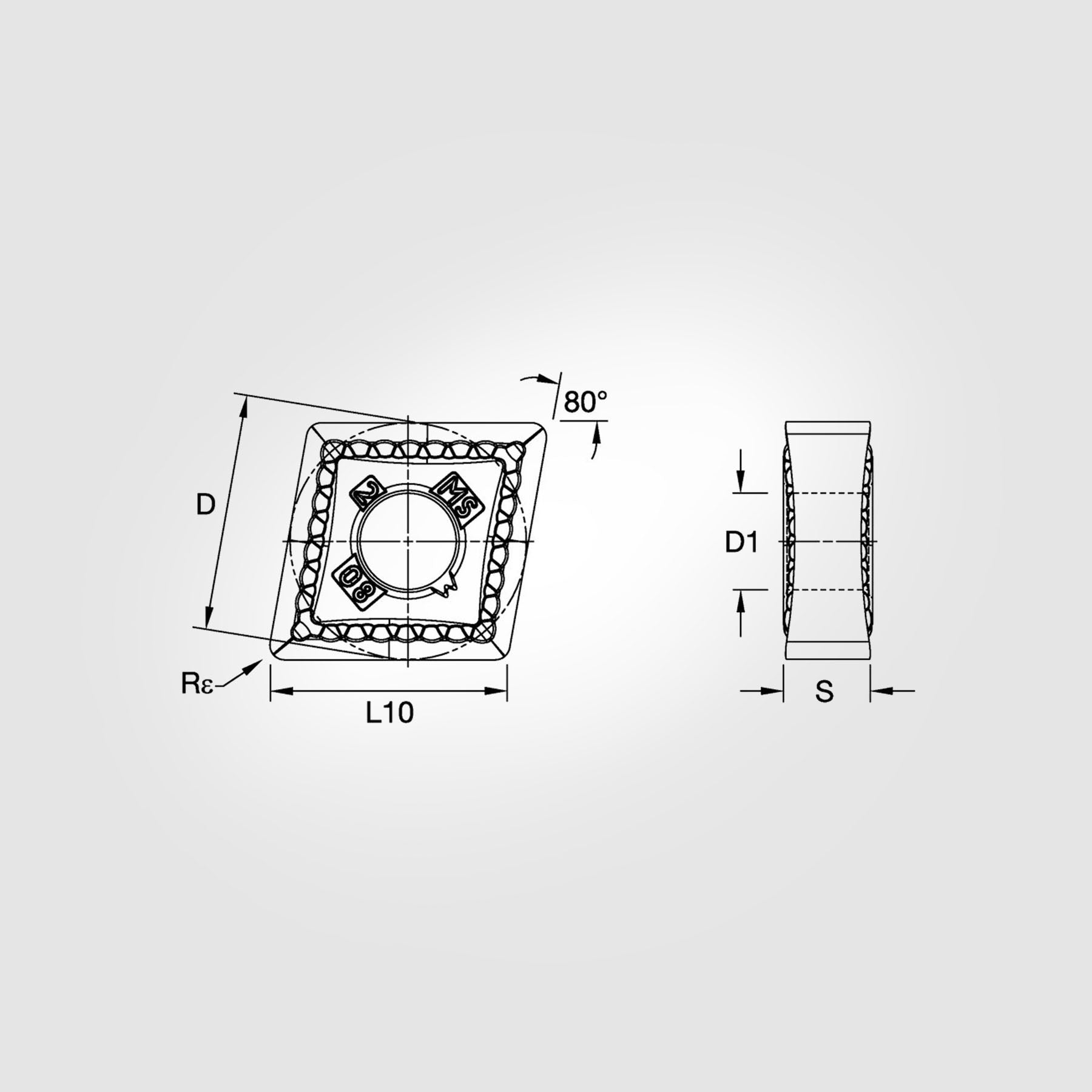 Kenloc Negative Inserts (5-Pack) | CNMG-MS | CNMG432MS KCU10B | CNMG-MS | PROMO 7153919