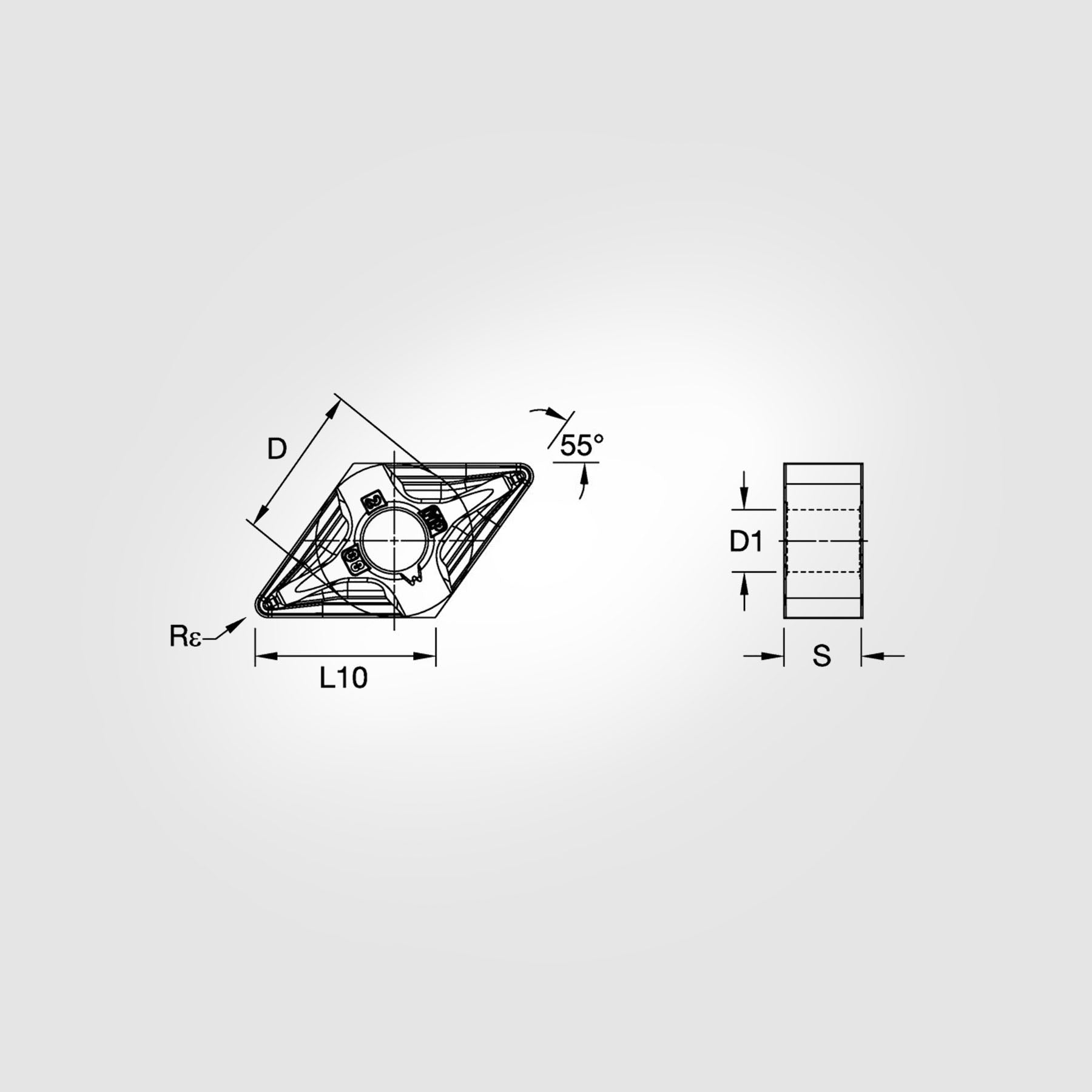 Kenloc Negative Inserts (5-Pack) | DNMG-MP | DNMG432MP KCU10B | 7093485