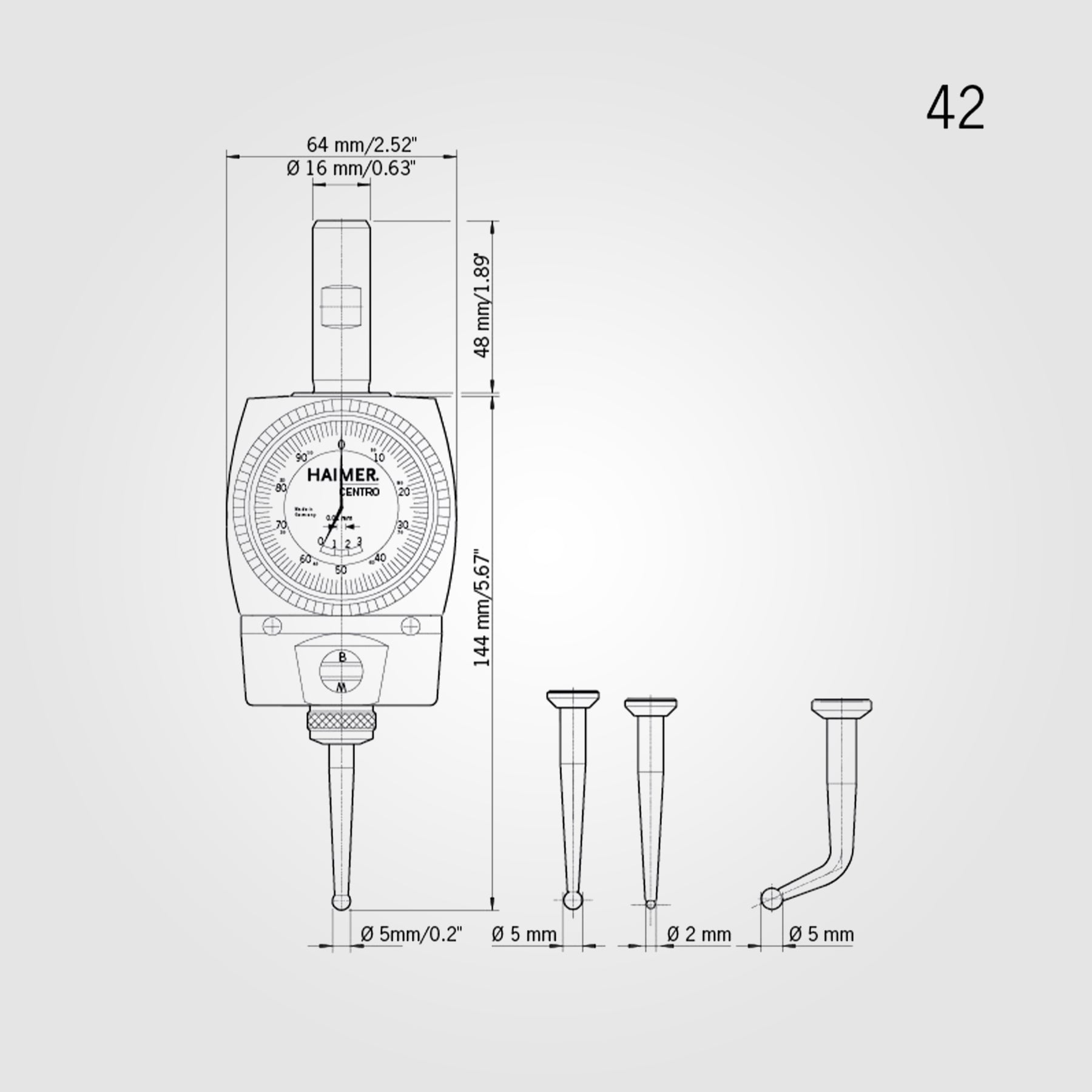 Coaxial Indicator Centro