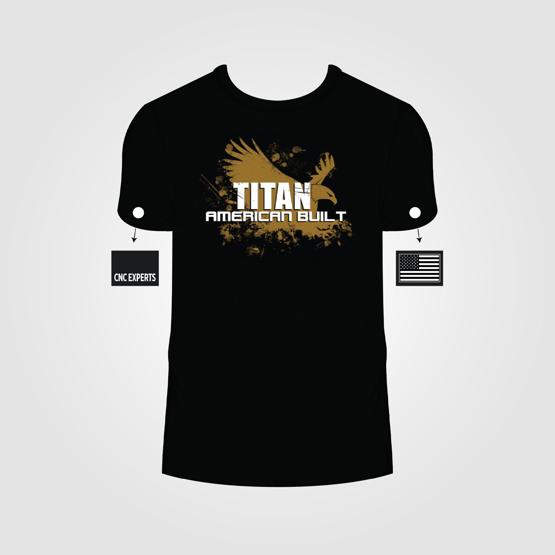 TITAN AMERICAN BUILT Gold Tee (Vintage)