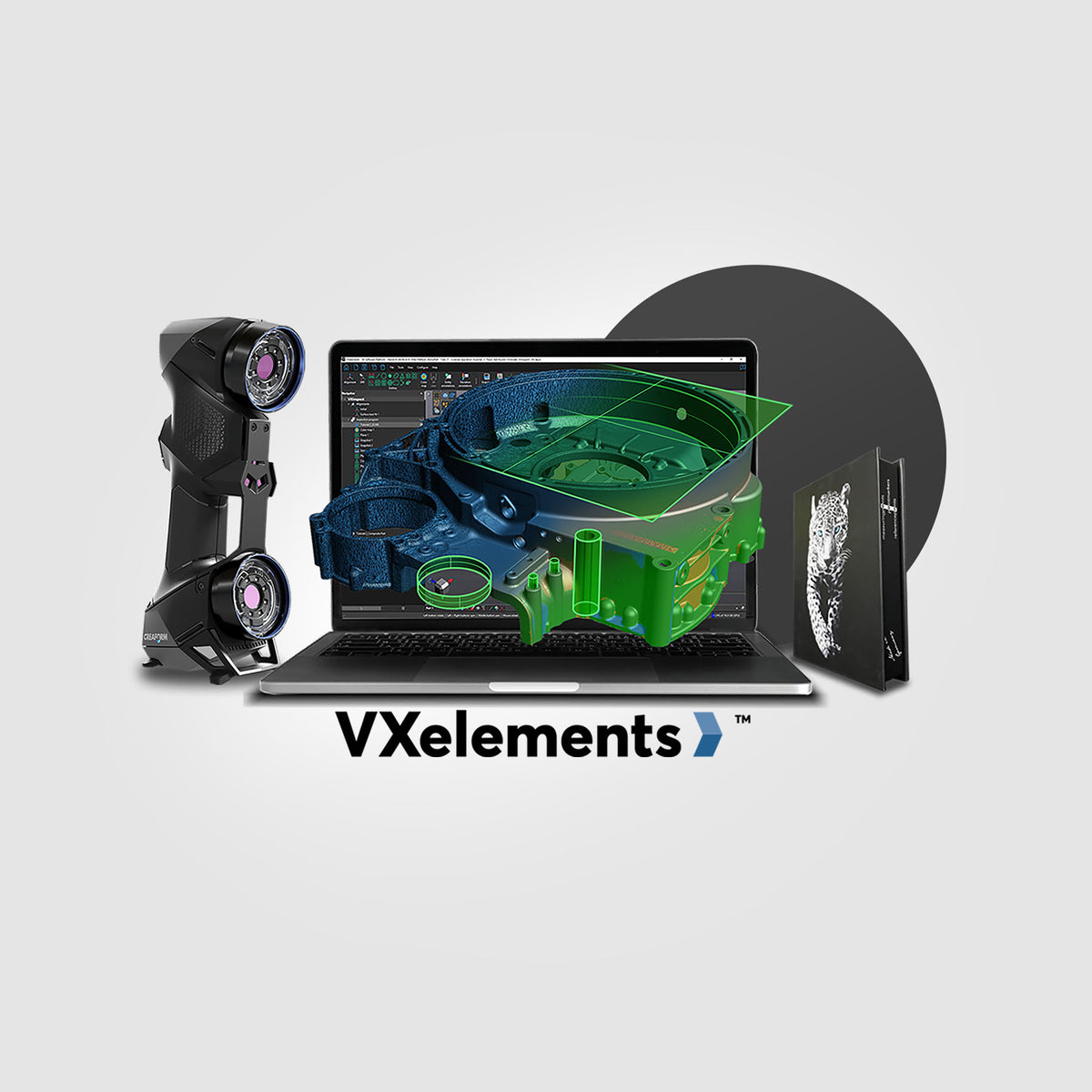 Handscan Creaform HandySCAN BLACKª | Elite Portable 3D Laser Scanner