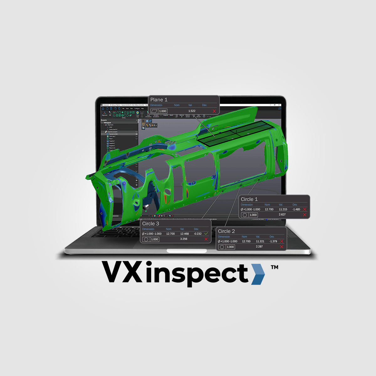 Inspect3d Software VXinspect | 3D Inspection Software
