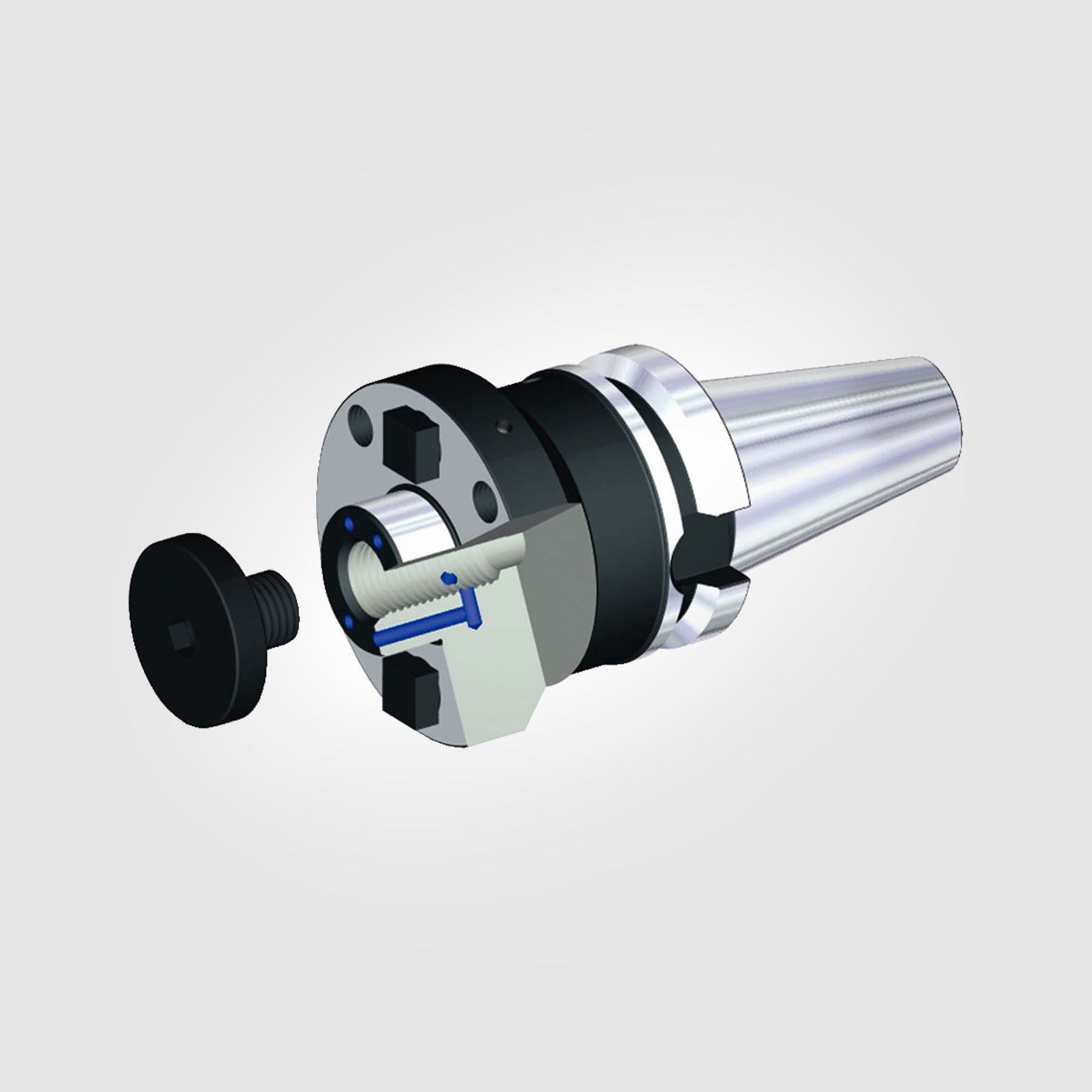 BT40 Steep Taper .500" Shell Mill Adapter (THROUGH COOLANT) 3648656