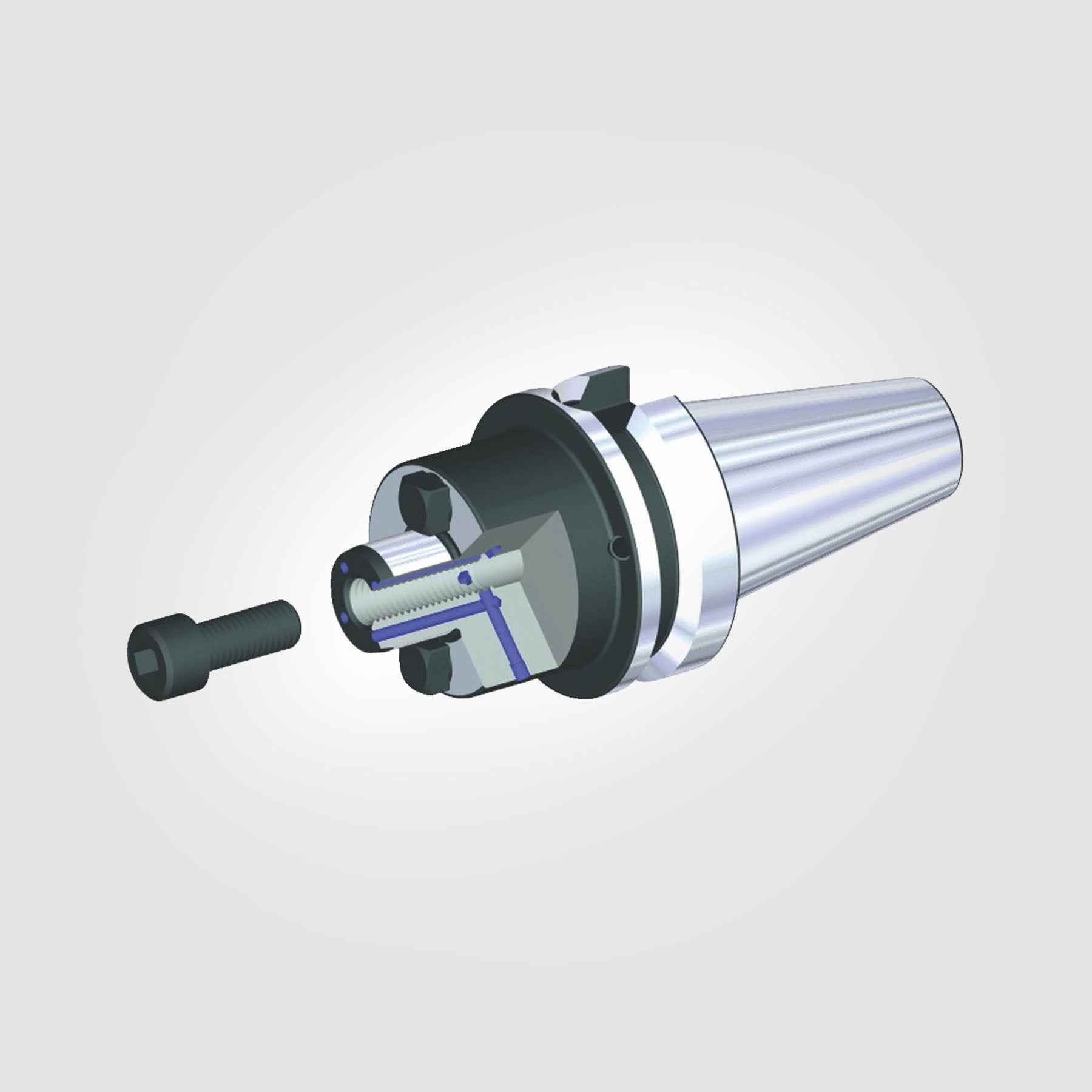 BT40 Steep Taper 22mm Shell Mill Adapter (THROUGH COOLANT) 3752241