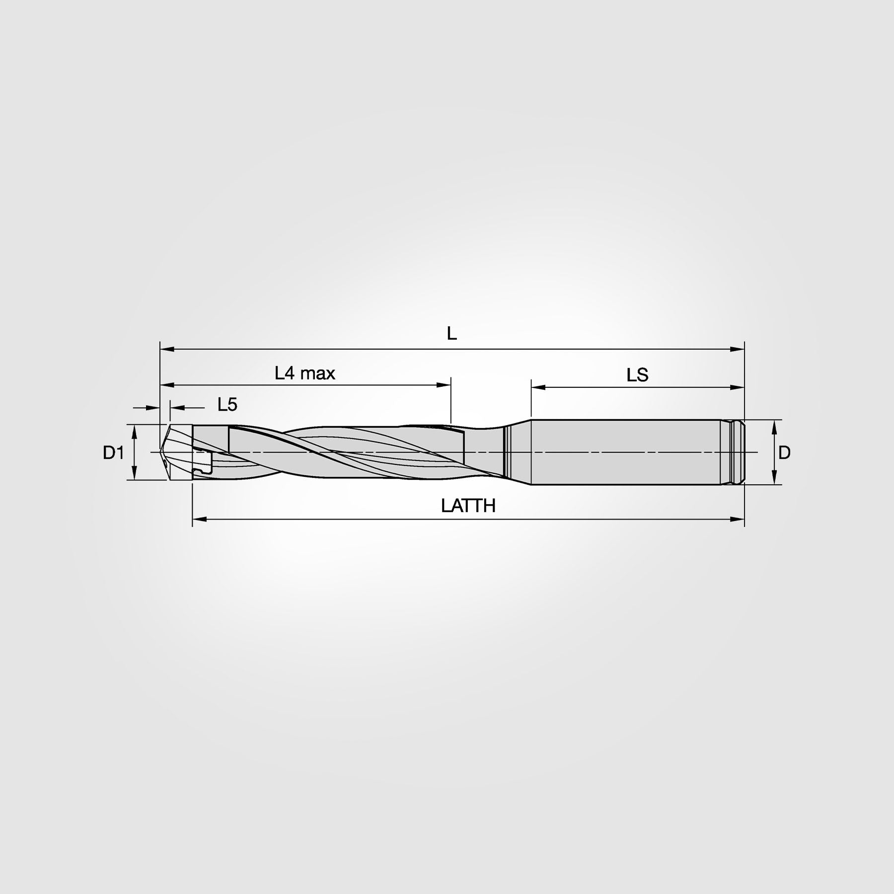 KenTIP™ FS GTP GOtip  T-Size  .591" 5xD SS Shank 6372053