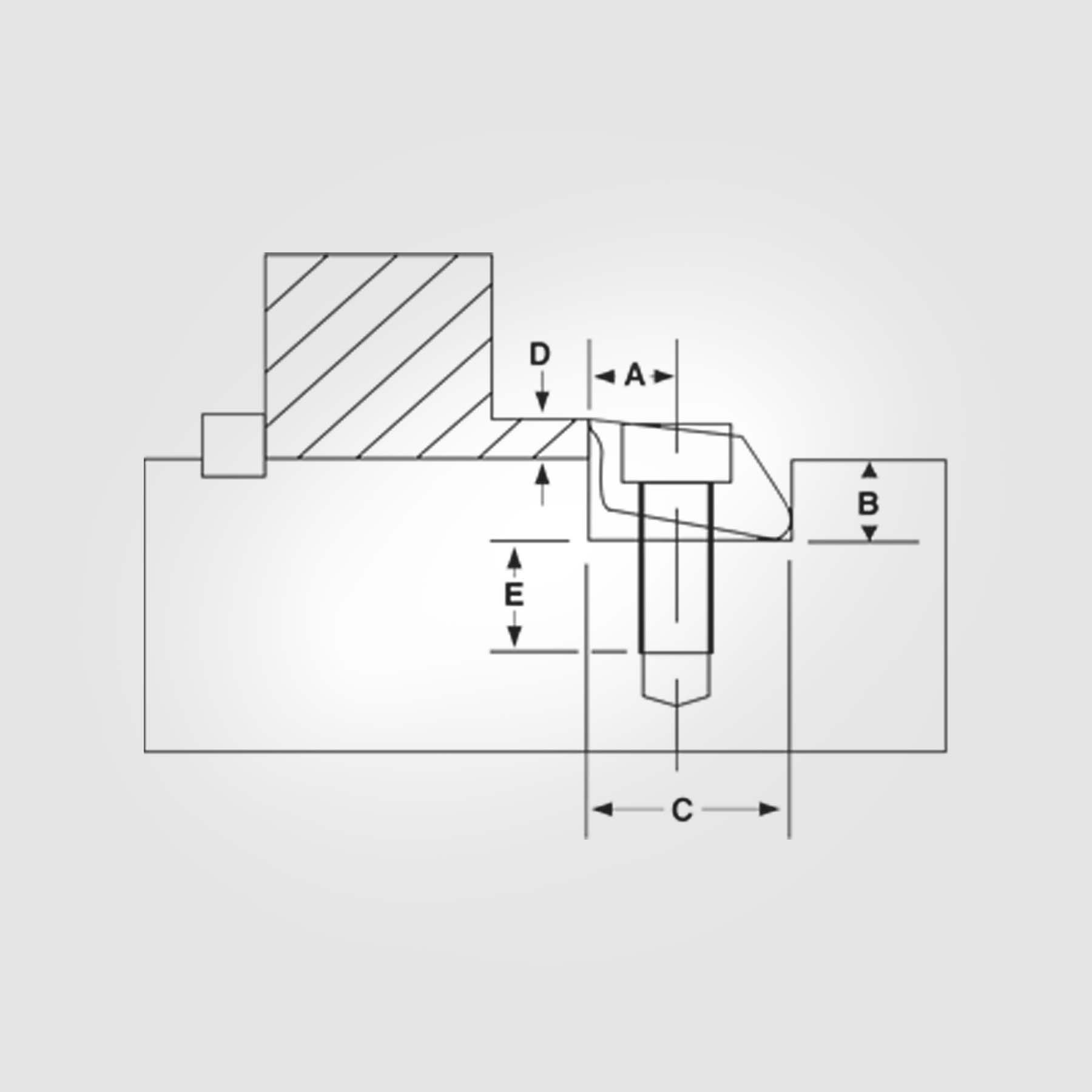 Pitbull&reg; Clamps (Brass, Blunt Edge)