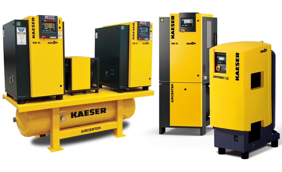 KAESER AIRCENTER and AIRTOWER compressed air packages